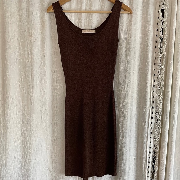 Mary Jane Marcasiano Sparkly Vintage Bodycon Dress - Picture 1 of 4